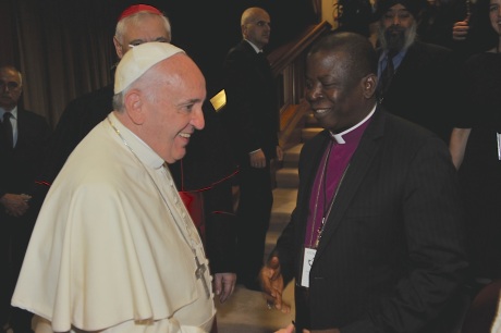 Nicholas Okoh with Pope Francis